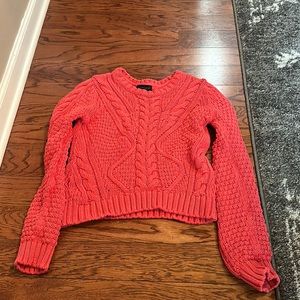 Topshop cropped knit sweater